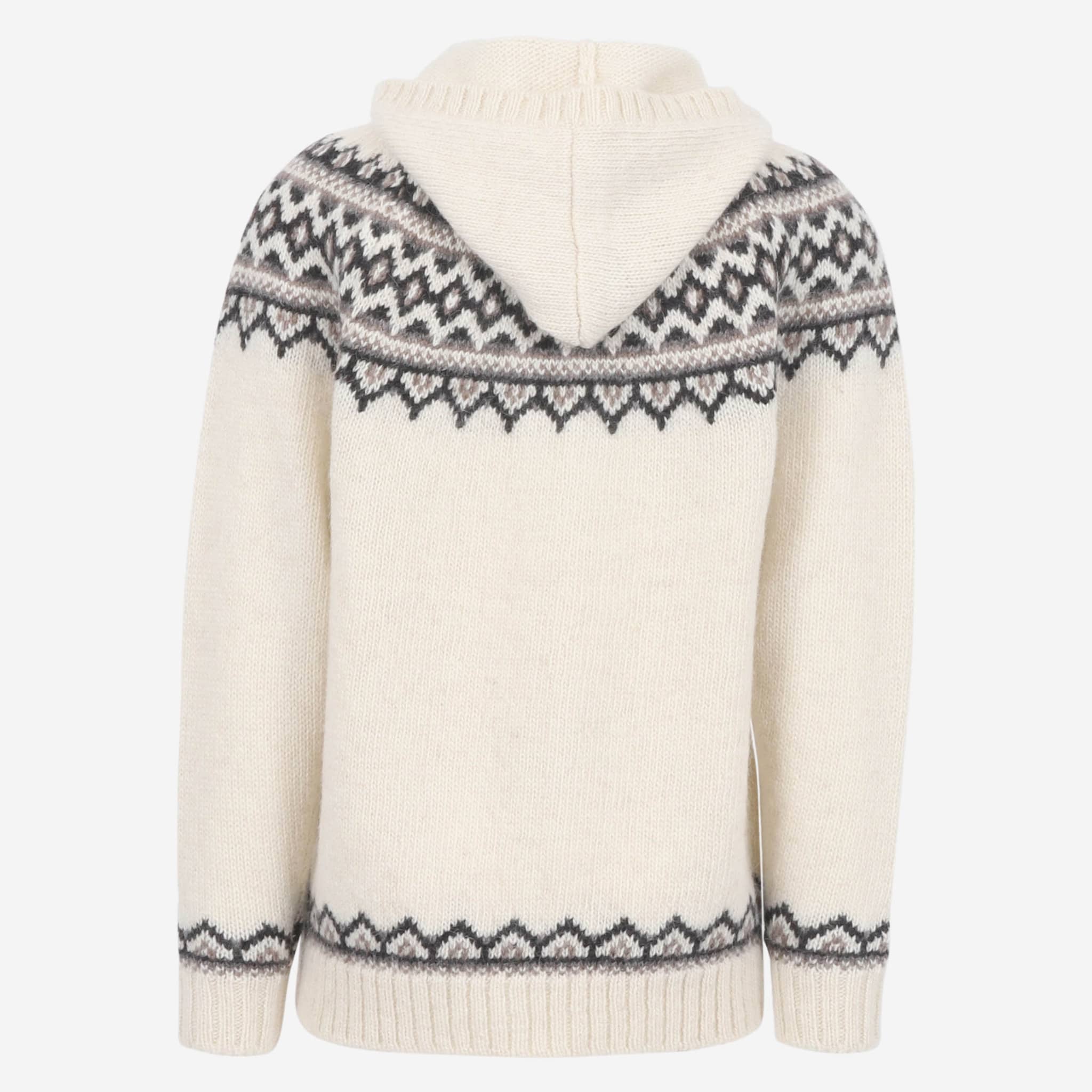 Brynjudalur Icelandic wool knitted hooded sweater